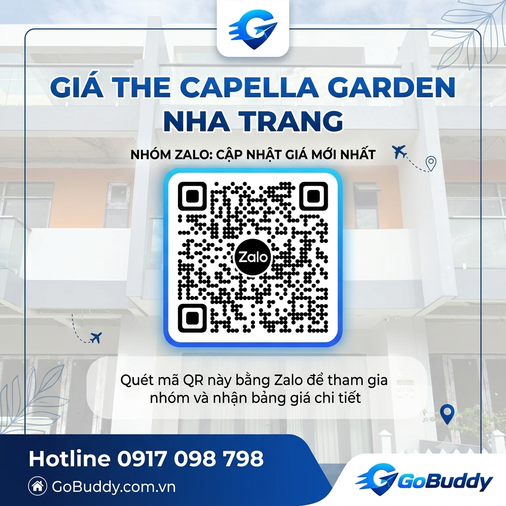 Bán nhà The Capella Garden Nha Trang – Nhà phố đẹp, vị trí thuận tiện